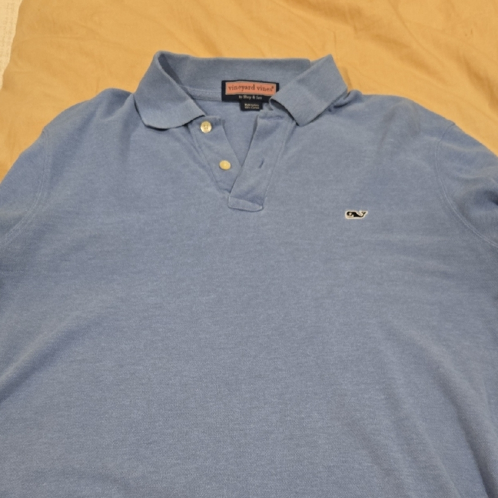 Vineyard Vines Blue Polo Shirt Classic Style